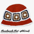 Handmade Knitted Chrochet Bucket Hat (#486)