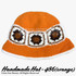 Handmade Knitted Chrochet Bucket Hat (#486)