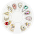NICKA K Nail Rhinestones Round Case