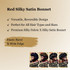 RED Mens Silky Satin Bonnet - Elastic Band