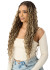 OUTRE 100% Hand-Tied Whole Lace Wig - Boho Mermaid Box Braid 32"