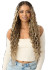 OUTRE 100% Hand-Tied Whole Lace Wig - Boho Mermaid Box Braid 32"