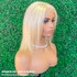BOMB HAIR 100% Human Hair 13X5 Lace Frontal Wig - Bob Straight 613 (10"-12")
