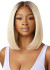 OUTRE Human Hair Blend Airtied  Vanish HD+ Lace Front Wig - HHB-Natural Yaki 12"