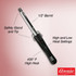 Annie Hot & Hotter Extra Long Ceramic Tourmaline Curling Iron 1"
