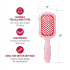 RED Gentle Wet & Dry Heat-Resistant Vent Brush Soft