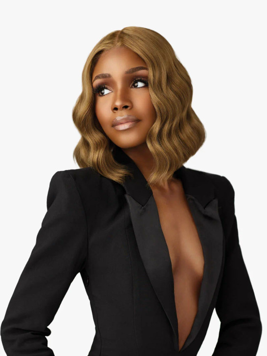 SENSATIONNEL Butta Lace Synthetic HD Lace Front Wig - CHIC BOB LOB UNIT 2