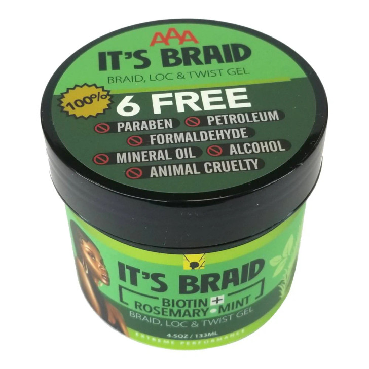 African Anti Aging Biotin+ Rosemary and Mint Loc, & Twist Gel