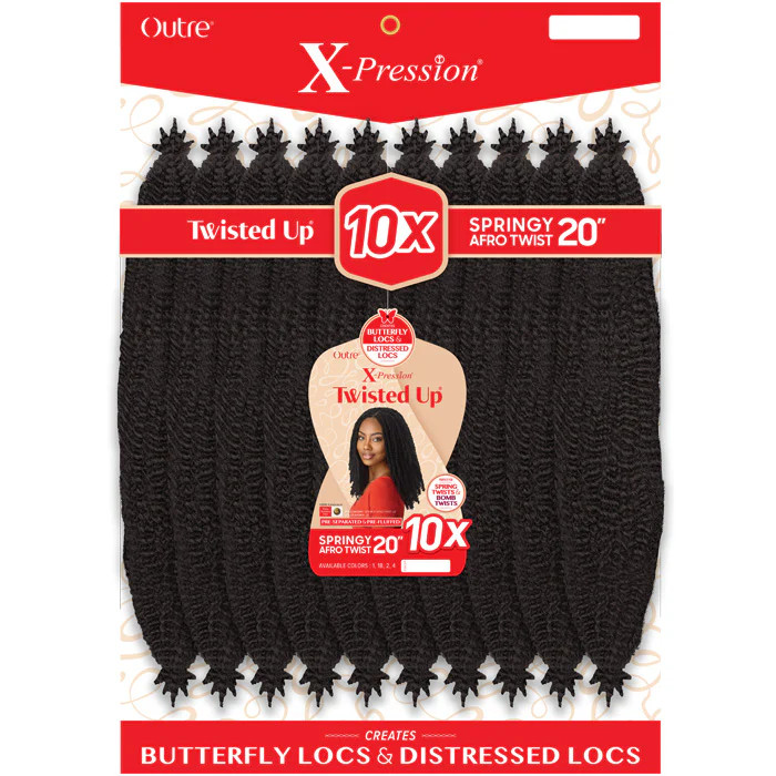 OUTRE Synthetic X Pression Twisted Up Crochet Loop Braid - 10X