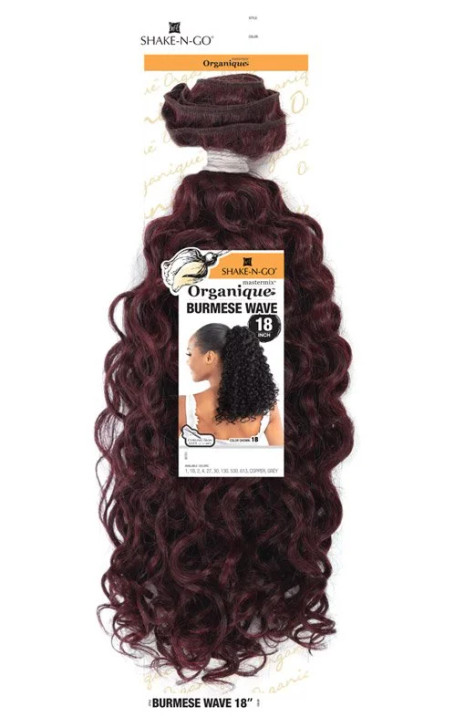SHAKE N GO Organique  Mastermix Weave - Burmese Wave 18"