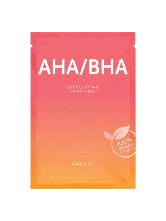 BARULAB The Clean Vegan AHA/BHA Mask (1 sheet)