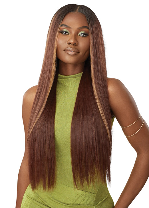 OUTRE Synthetic 6X5 Pre-Cut Lace Closure Wig - HHB-Sleek Yaki 30"