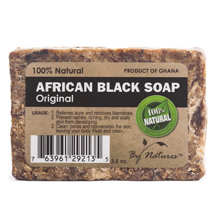 By Natures 100% Natural African Black Soap Original (3.5oz)