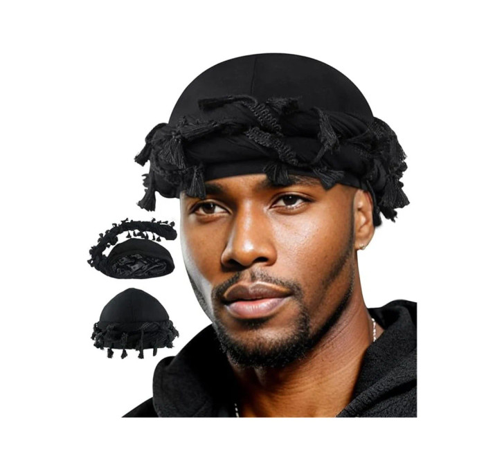 Black Ice Professional Pre-Tied Turban Tassel