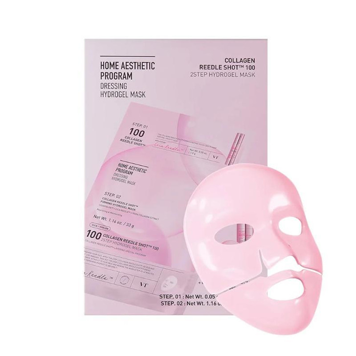 VT COSMETICS Collagen Reedle Shot 100 2-Step Hydrogel Mask (1Sheet)