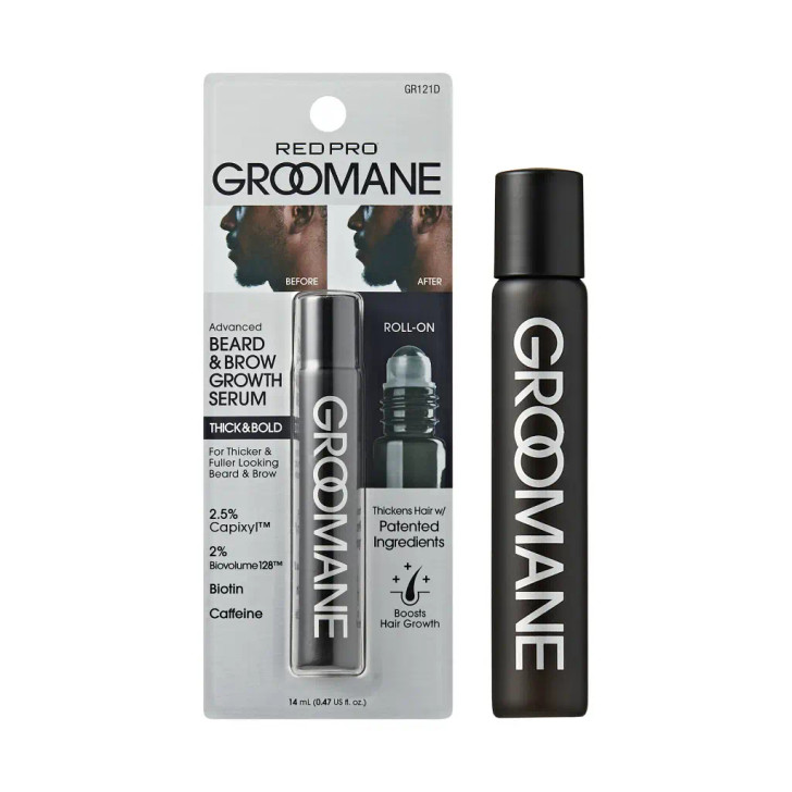 RED Groomane Roll-On Beard Growth Serum