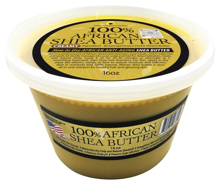 African Anti Aging 100% African Shea butter (Solid)