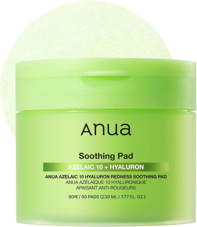 ANUA Azelaic 10 Hyaluron Redness Soothing Pad (90 Pads)