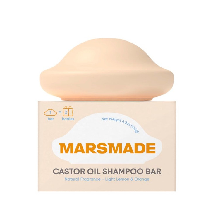 MARSMADE Castor Oil Shampoo Bar (4.23oz)