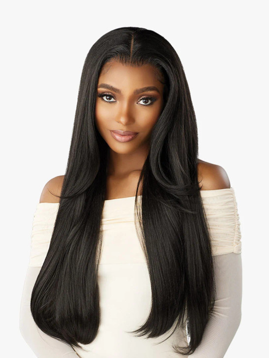 SENSATIONNEL Crowned Edge 13X5 Synthetic HD Lace Wig - Straight 28″