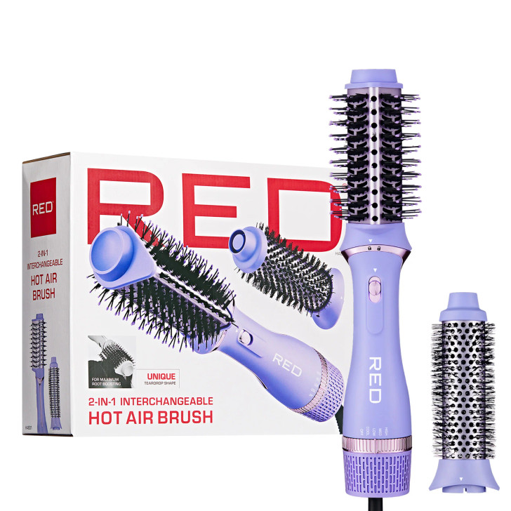 RED 2-in-1 Hot Air Brush & Volumizer One-Step Blow Dryer Styler