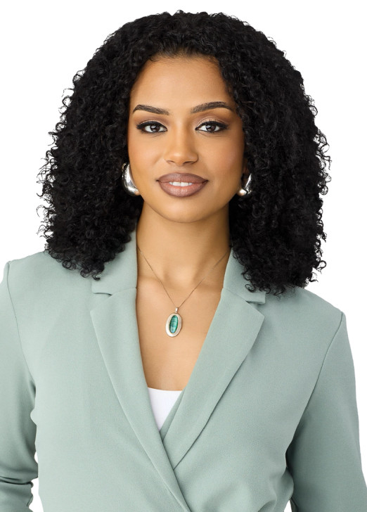 OUTRE 100% Unprocessed Human Hair EVERROOT Half Wig - Water Curls 14"