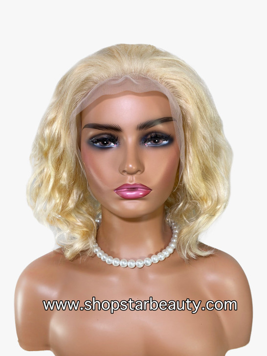 VOSSMI 100% Unprocessed Human Hair BOB 13x5 Lace Wig - Bouncy (613)
