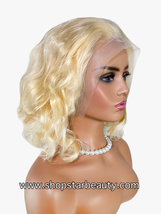 VOSSMI 100% Unprocessed Human Hair BOB 13x5 Lace Wig - Bouncy (613)