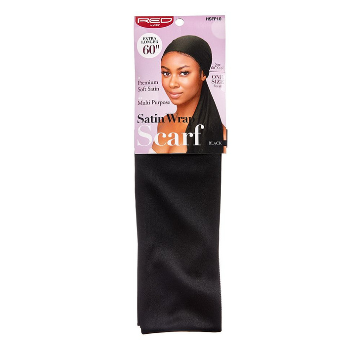 RED Satin Wrap Scarf & Turban