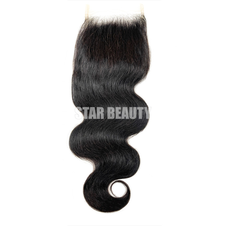 Silver Unprocessed 100% Virgin Remi Human Hair HD Lace Closure -BODY WAVE