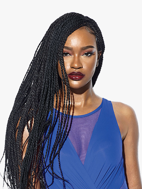 SENSATIONNEL Cloud 9 Ruwa 4x4 Hand Braided Lace Wig - SENEGAL TWIST 32"