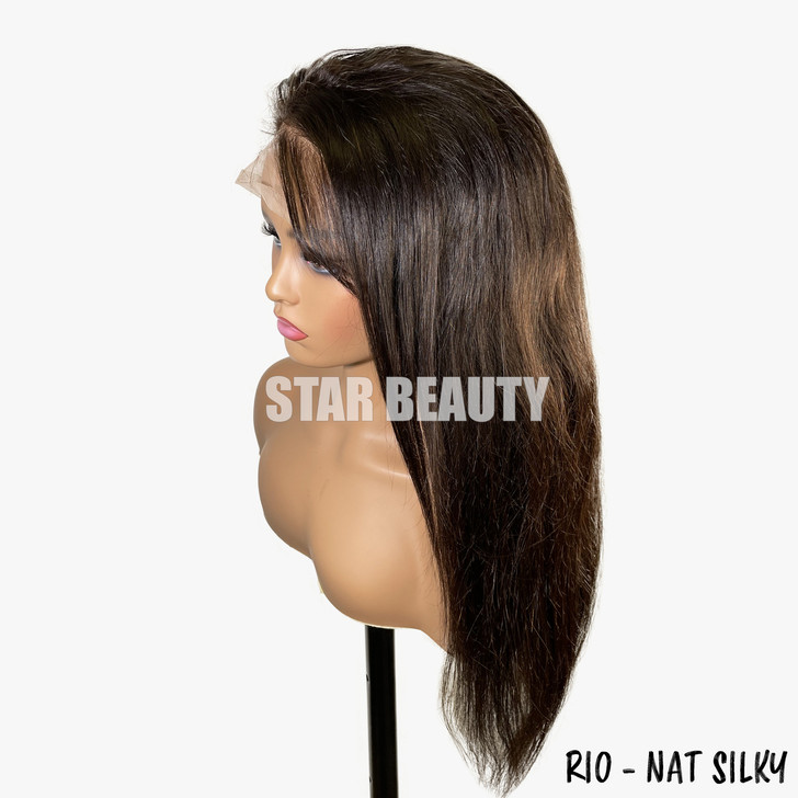 RIO 100% Human Hair Frontal Lace Wig - STRAIGHT