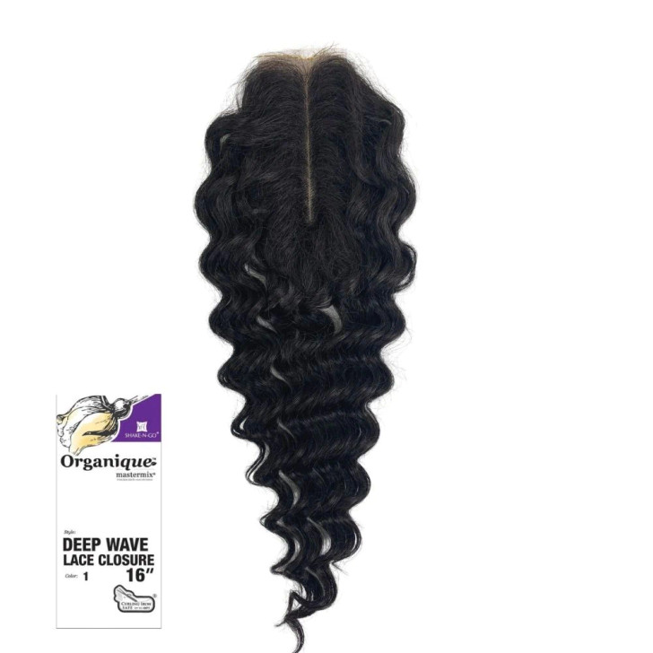 SHAKE N GO Organique  Mastermix Weave Lace Closure - DEEP WAVE 16"