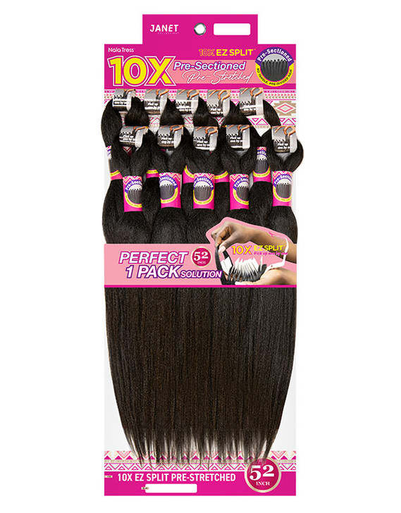 Janet Colleciton 10X EZ Split Pre-Stretched Braid 52"