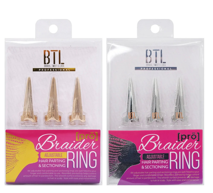 BTL Professional Adjustable Braider Hair Parting & Sectioning Ring
