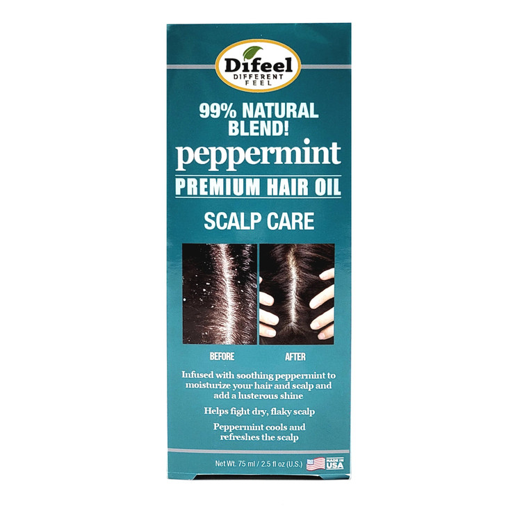 Difeel Peppermint Scalp Care 99% Natural Blend Hair Oil