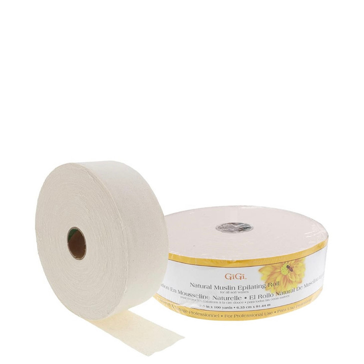 GIGI Natural Muslin Epilating Roll (2.5" x 100 Yards)