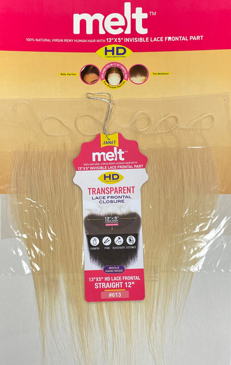 Janet Collection 100% Natural Virgin Remy 13x5 Melt HD Lace