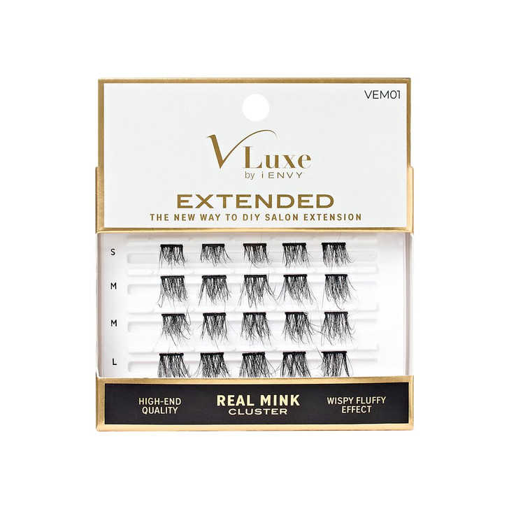 VLuxe Extended Real Mink Cluster Lashes