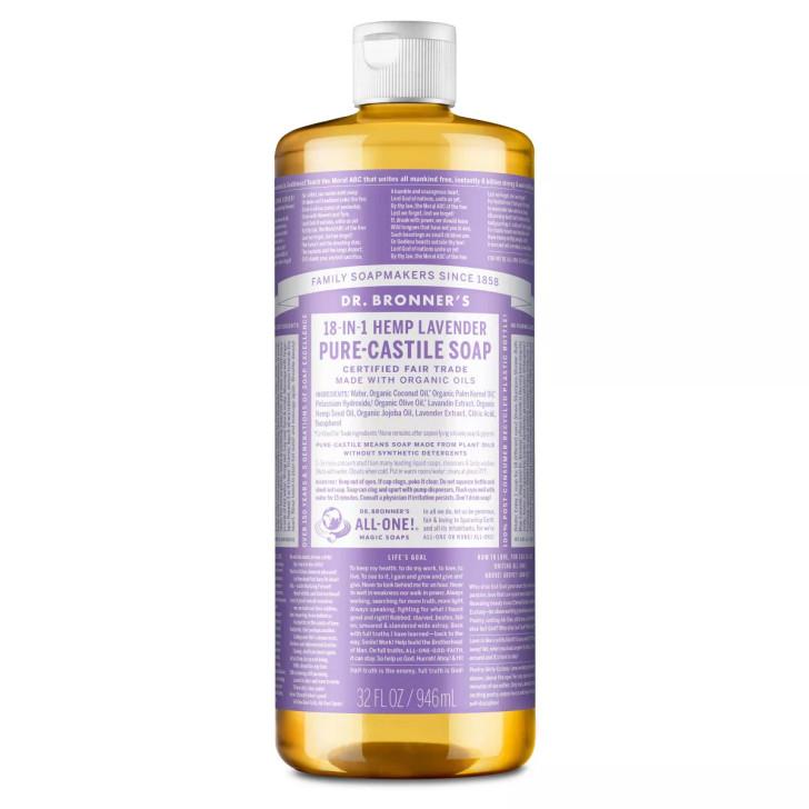 Dr. Bronner's Organic Pure Castile Liquid Soap