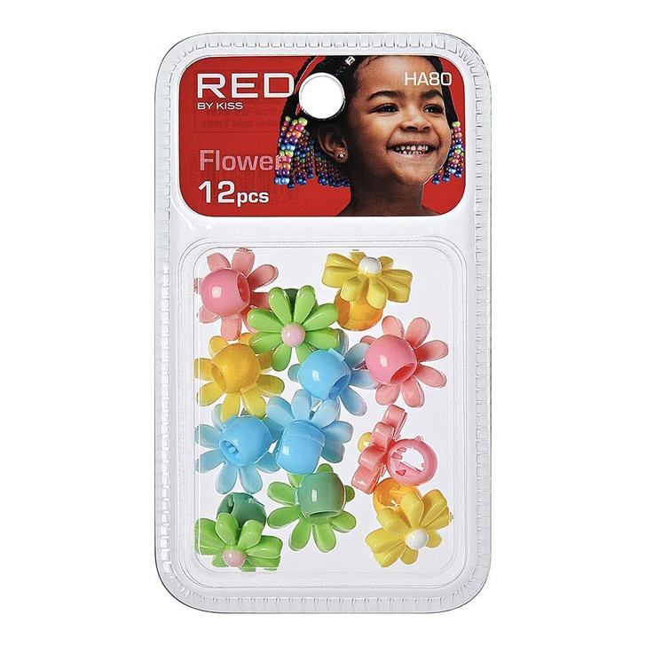 KISS Flower Shaped Hair Beads (12pcs)