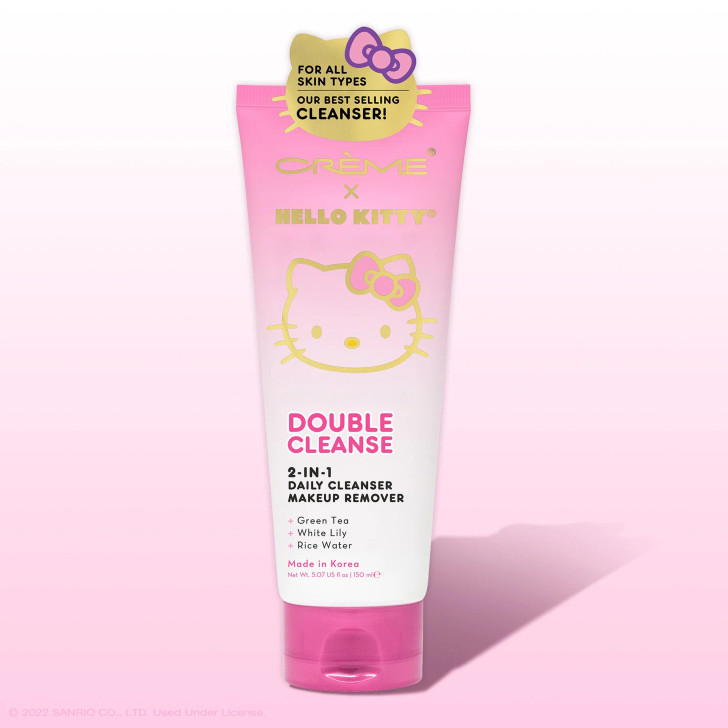 ☆　kitty様│ミネラルクリーム２ ＆ ローション２ ＋ミネラルソープ THE CREME SHOP Hello Kitty Double Cleanse 2-IN-1 Facial Cleanser