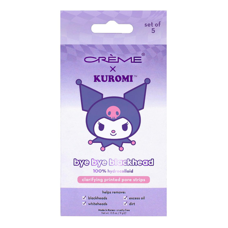 THE CREME SHOP Kuromi Bye Bye Blackhead Printed Pore Strips (5ct)