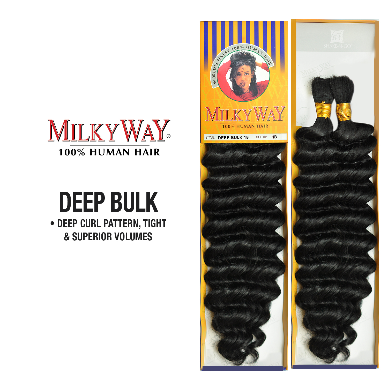 MILKYWAY 100% HUMAN HAIR BRAID SUPER BULK WET AND WAVY