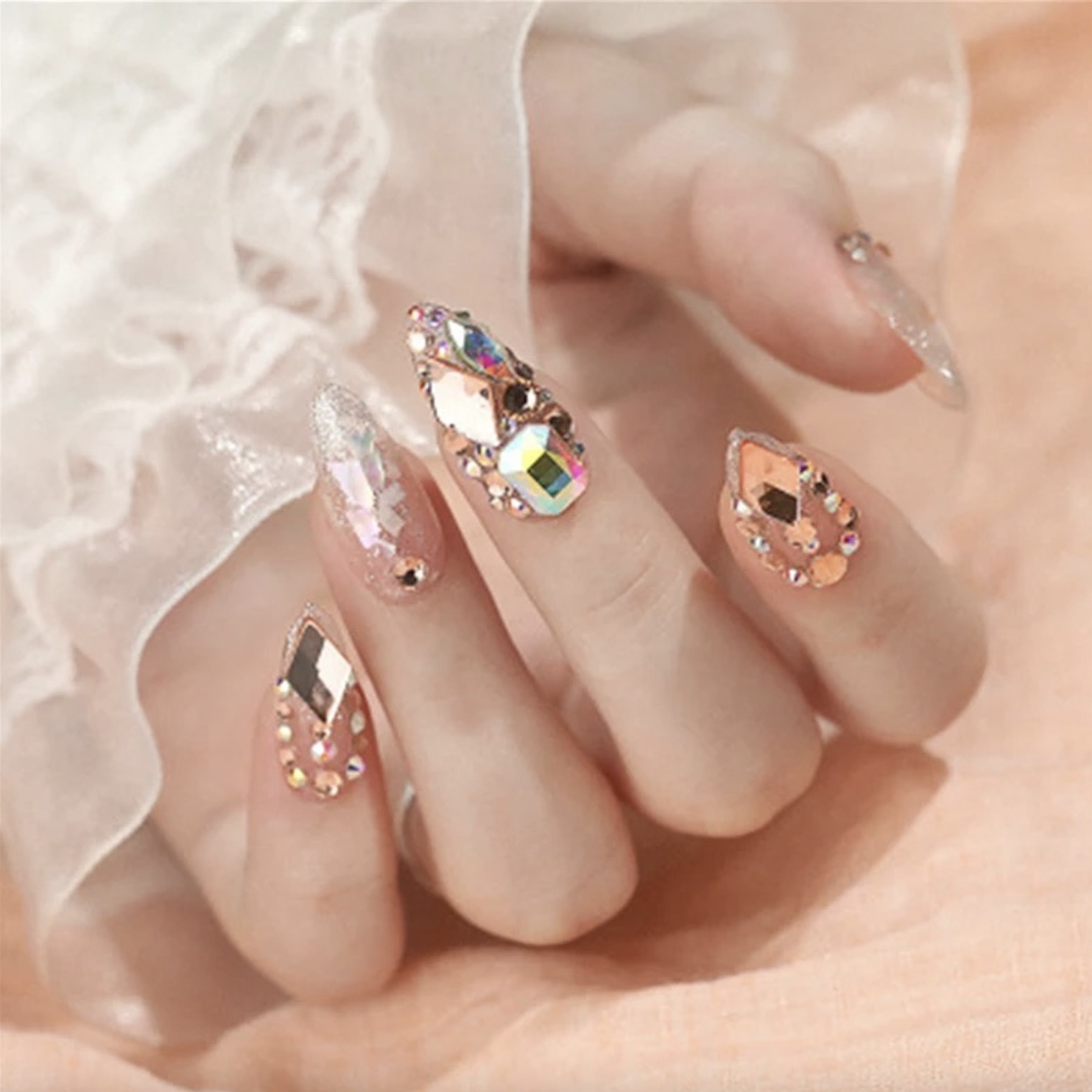 Rhinestones Nail Art