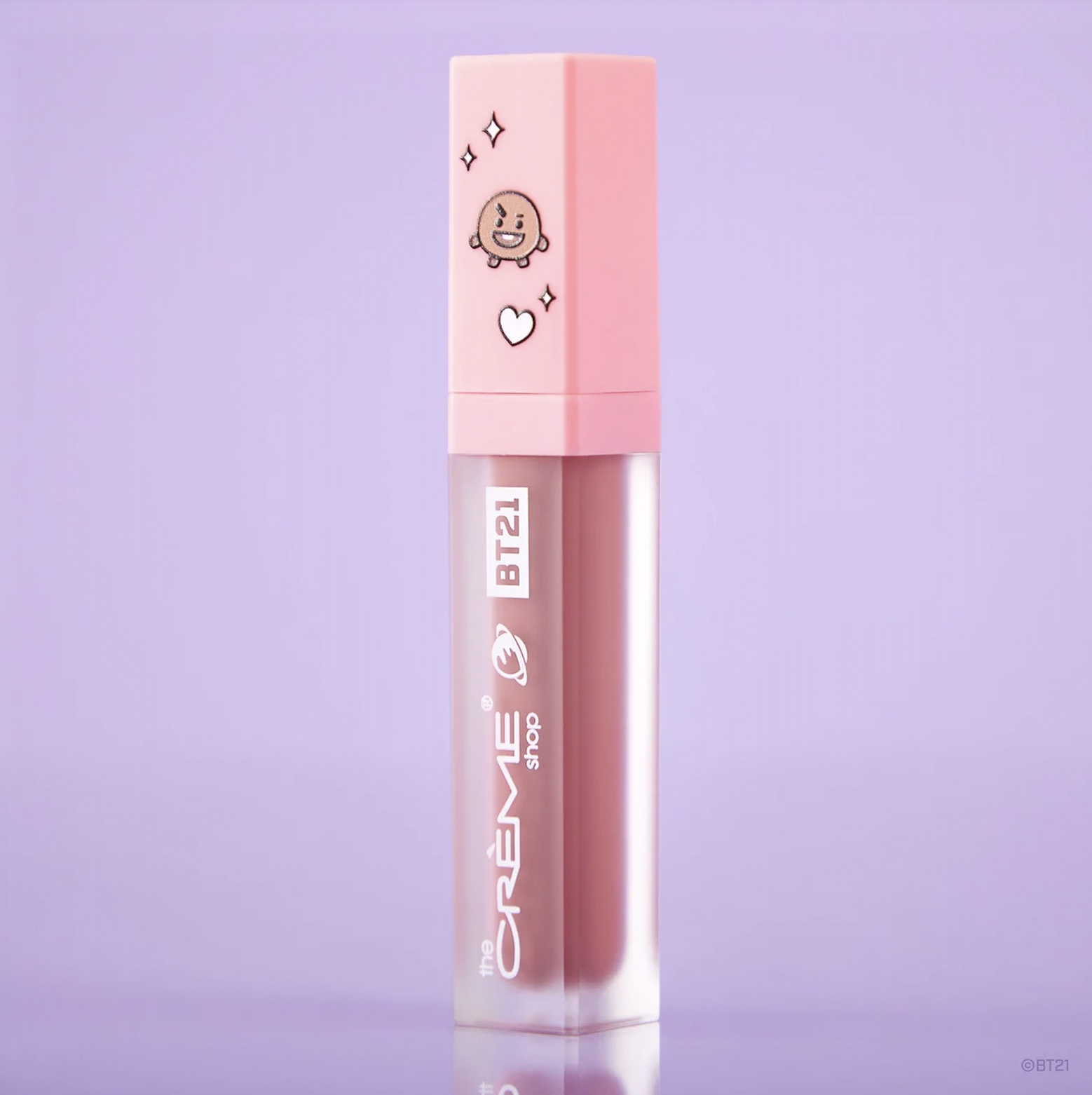くまCクリーム セラム トナーとリップ 1回きりused THE CREME SHOP BT21 UNIVERSTAIN Lip Tint - Berry Mocha Crunch (SHOOKY)
