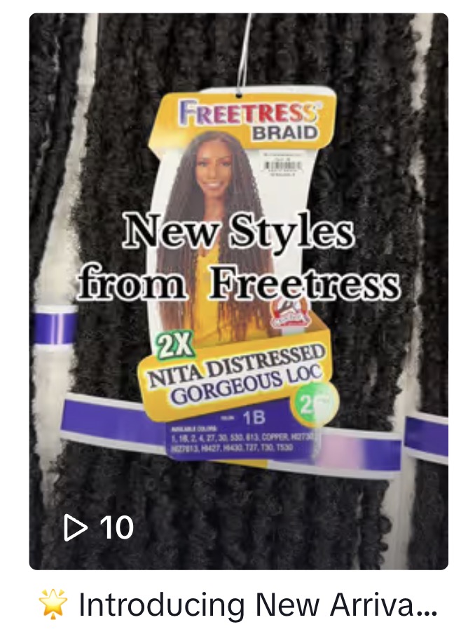 Freetress Braid Crochet 2x Nita Distressed Gorgeous LOC 26 inch 1B