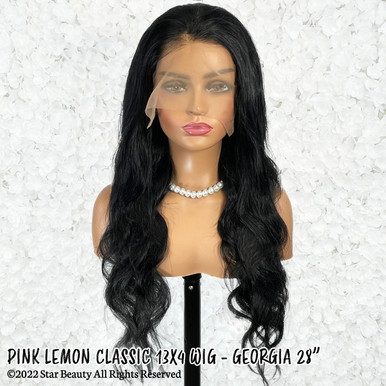 PINK LEMON CLASSIC 100% Human Hair 13x4 Lace Front Wig - GEORGIA