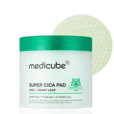 MEDICUBE Super Cica Pad 70 Pièces (150g) - Tampons Apaisants Et Hydratants