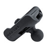 UV-5R Mini radio mount with 1 inch ball adapter installed angled view